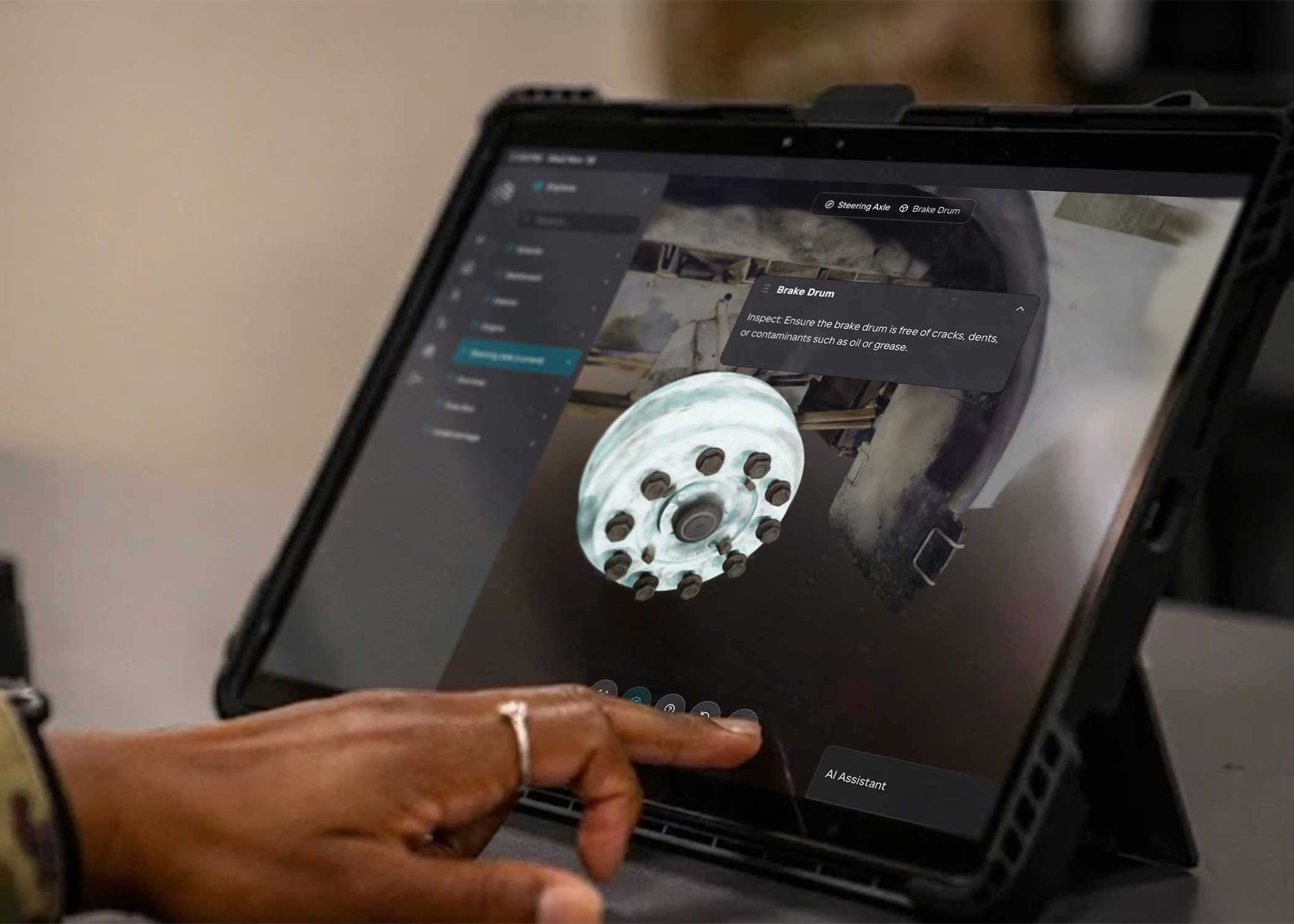 Immersive 3D learning environment with photorealistic equipment