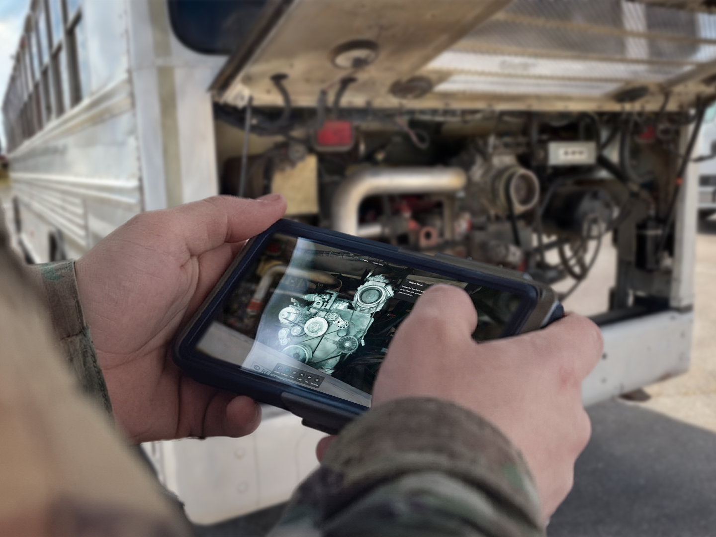 Equipment training in the field